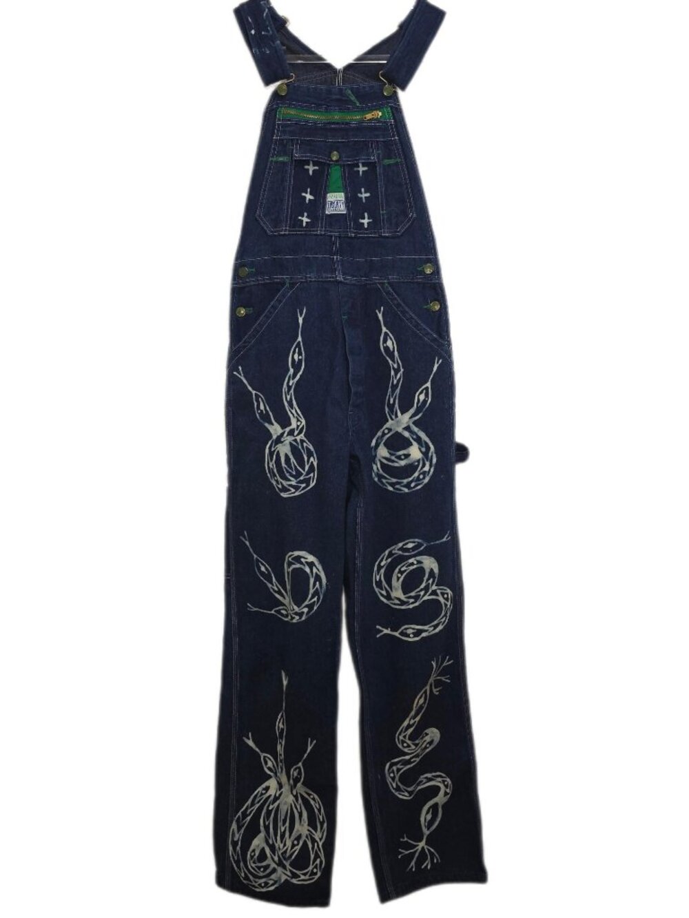 1529 Liberty Overalls U.S. Patent Rare Vintage Custom Denim Overalls Sz.10L
